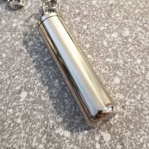 Stainless steel high polish Capsule Pendant neckla
